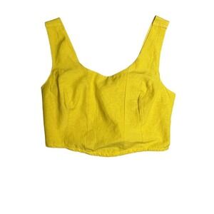 Midnight Sky Tank‎ Top Corset Design Women Yellow Large $34